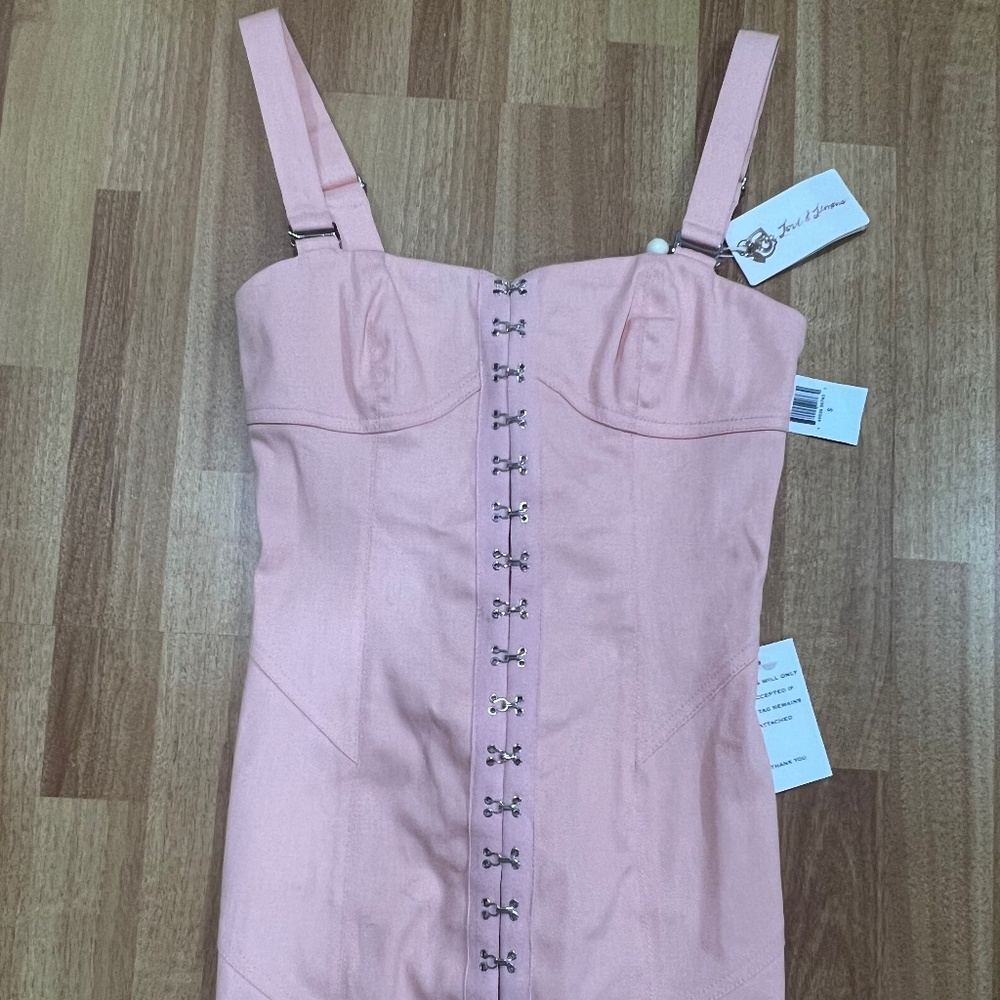 FOR LOVE & LEMONS MONIKA HOOK FRONT MINI DRESS